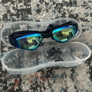 Anti Fog Swim Goggles and Earplugs Set